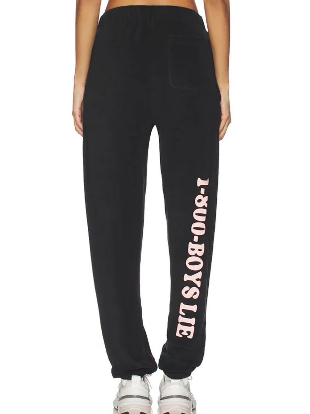 Boys Lie Mac Slim Black Sweatpant Jogger - Picture 2 of 8